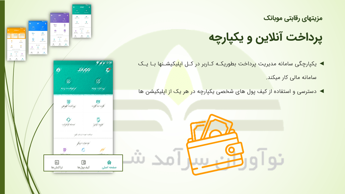 تصویر پرداخت آنلاین و یکپارچه اپ موبانک